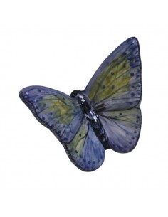 Farfalla in ceramica di faenza decorata a mano made in italy