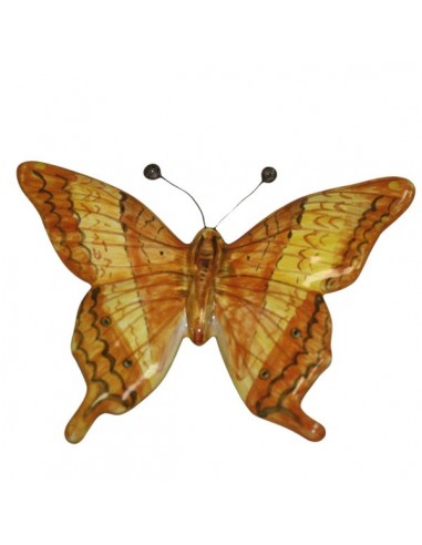 Farfalla in ceramica arancio