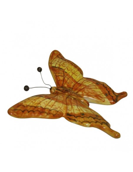Farfalla in ceramica di faenza decorata a mano made in italy