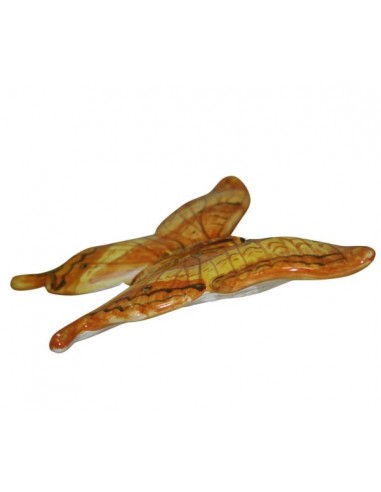 Farfalla in ceramica di faenza decorata a mano made in italy