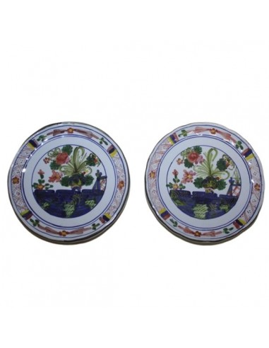 Servizio da caffe in ceramica decorato garofano