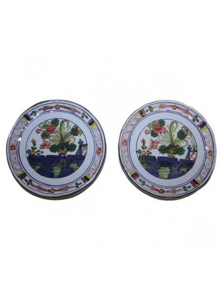 Servizio da caffe in ceramica decorato garofano