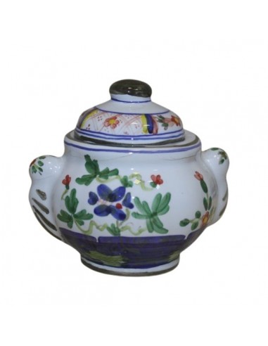 Servizio da caffe in ceramica decorato garofano