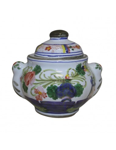 Servizio da caffe in ceramica decorato garofano