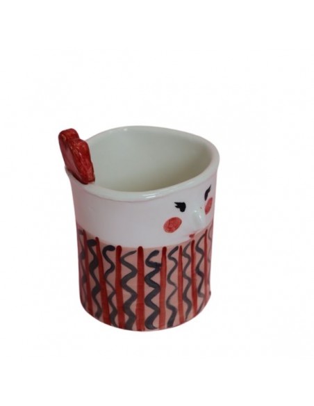 simpatiche tazze in ceramica decorate a mano da Vania Bellosi