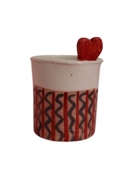 tazze portapenne di Vania Bellosi in ceramica di faenza