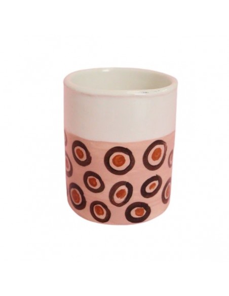 portapenne in ceramica di faenza decorati a mano da vania bellosi