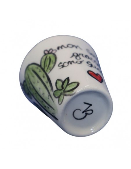 Tazzine in ceramica illustrate da Vania Bellosi