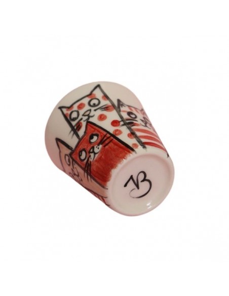 Tazzine in ceramica illustrate da Vania Bellosi