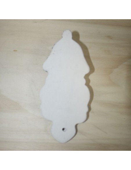 Acquasantiera a foglia blu da collezione in ceram.